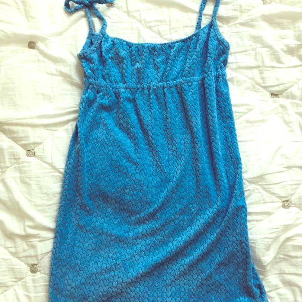 Juicy Couture blue heart terrycloth dress